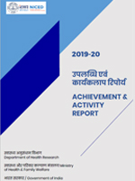 ICMR-NICED Achievements and Activities Report 2019-20